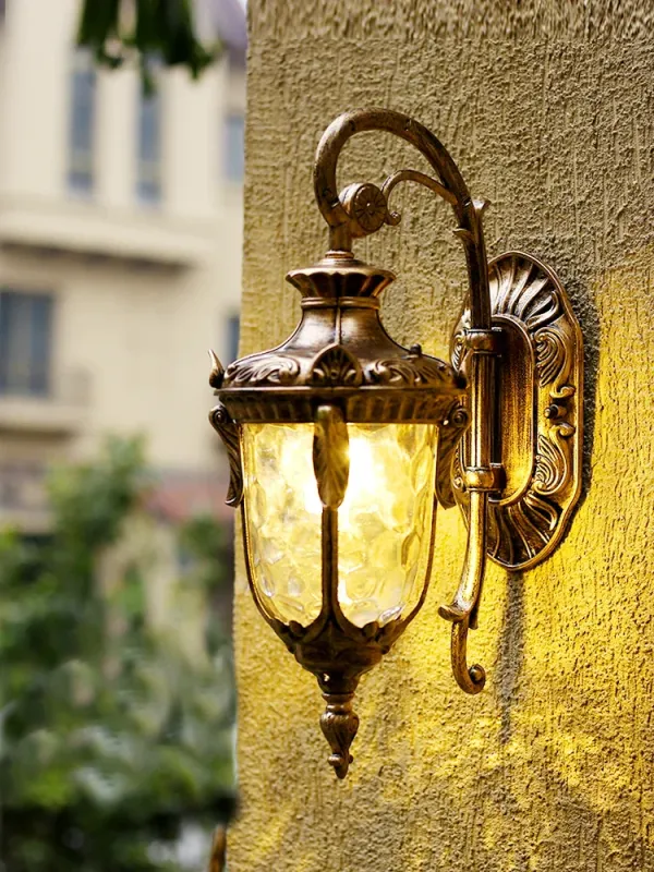 Afralia™ Antique Outdoor Sconce Lamp Rustic Wall Light Waterproof Garden Porch Light