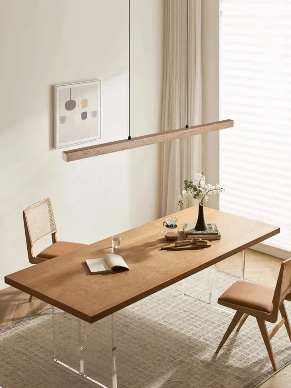 Afralia™ Authentic Stone Design Chandelier Lighting Dimmable LED Pendant Light