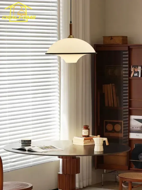 Afralia™ French Medieval Saucer Pendant Lights LED E27 Plastic glass Designer Hanging Lamp