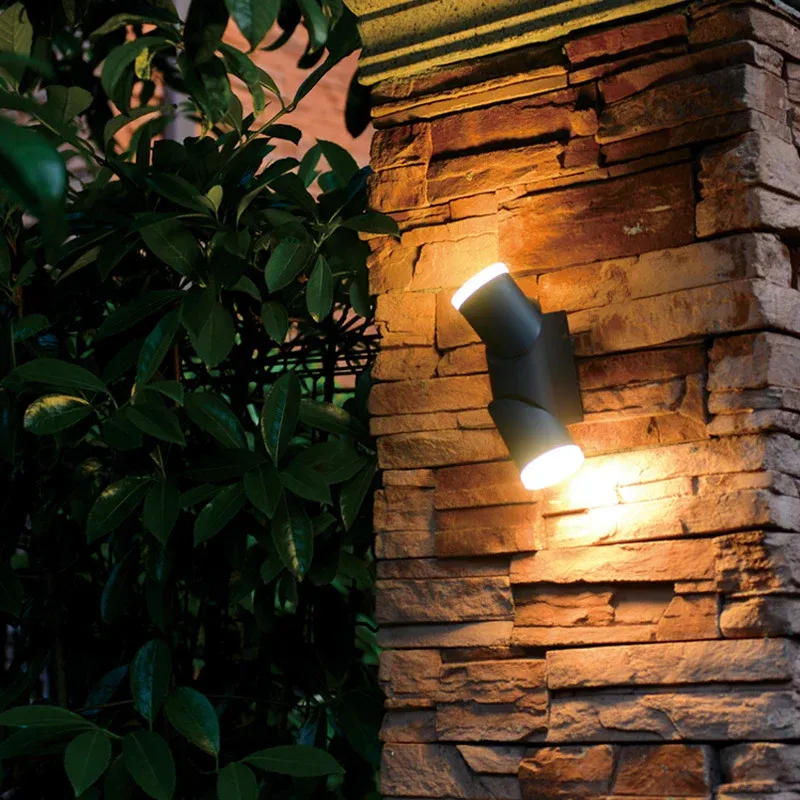 Afralia™ Outdoor LED Wall Buoyant Adjustable Up/Down Angle Porch Lighting