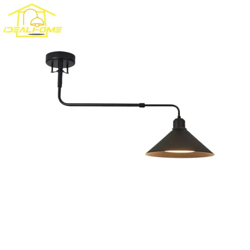 Afralia™ Outdoor Pendant Lights LED E27 Wall Mounted Telescopic Modifiable Pole Swing Arm