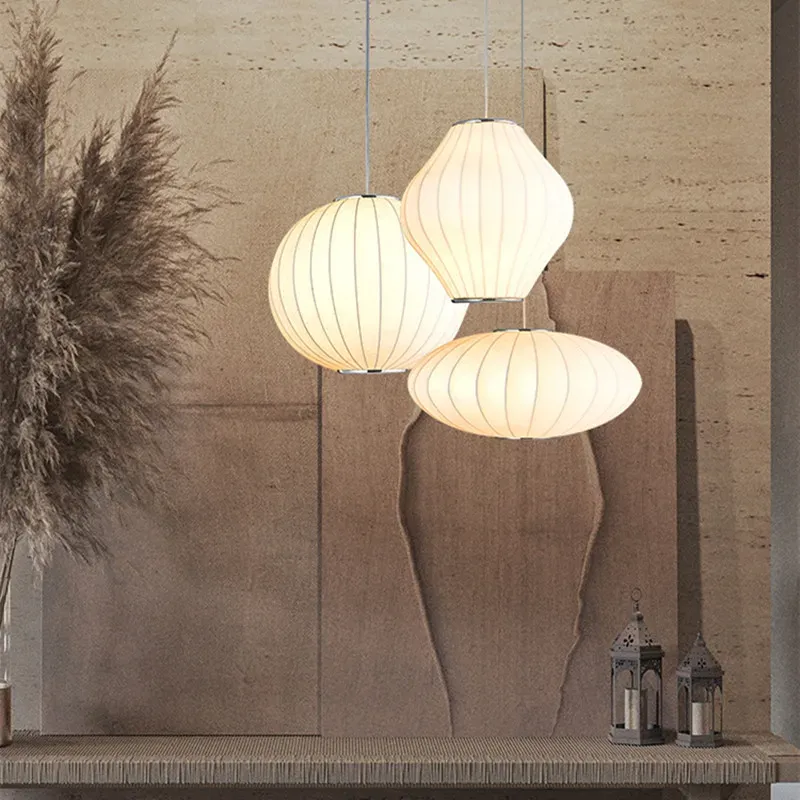 Afralia™ Silk Bubble Pendant Lamp Dining Room, Clothing Explore, Kitchen, Bar Lighting