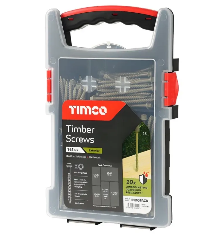 Hex Timber Landscape Screws - Mint Organic