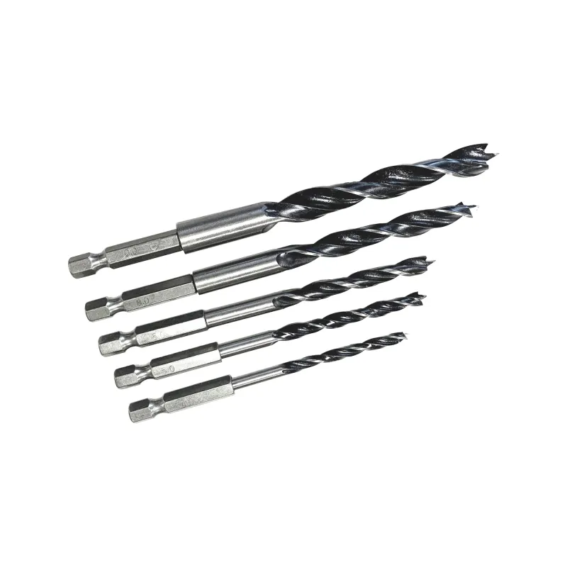 5 Piece Hex Shank Wood Drill Bit Adjust