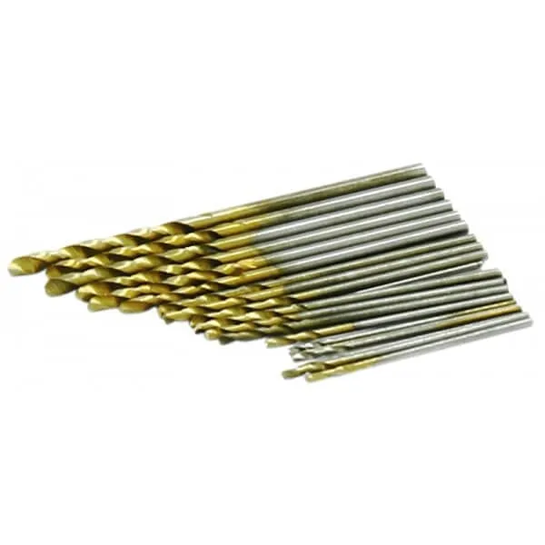 20 Piece Subcompact HSS Drill Bit Set