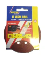 ABC Velcro Sanding 6" Discs Pk 5 Medium