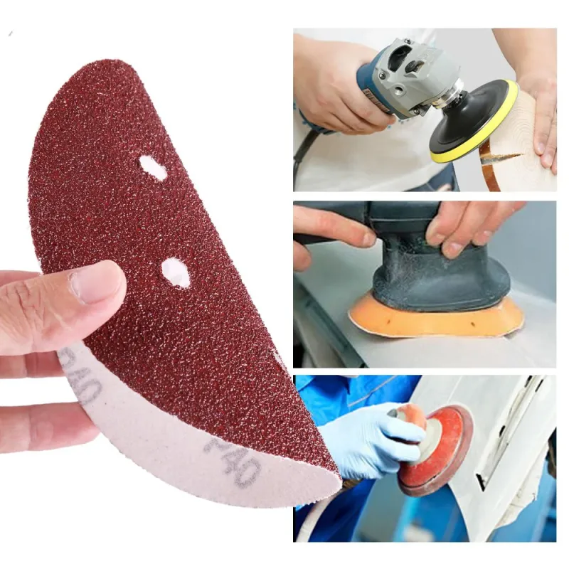 LotFancy 6" 6-Hole Sanding Discs Sandpaper Hook and Loop Pads 40/60/80/100/120/180/240/320/400/800/1000/1500/2000 Assorted...