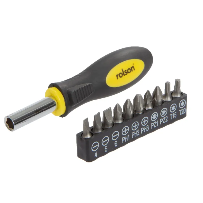 11 Piece Screwdriver Bit and Stubby Driver Place