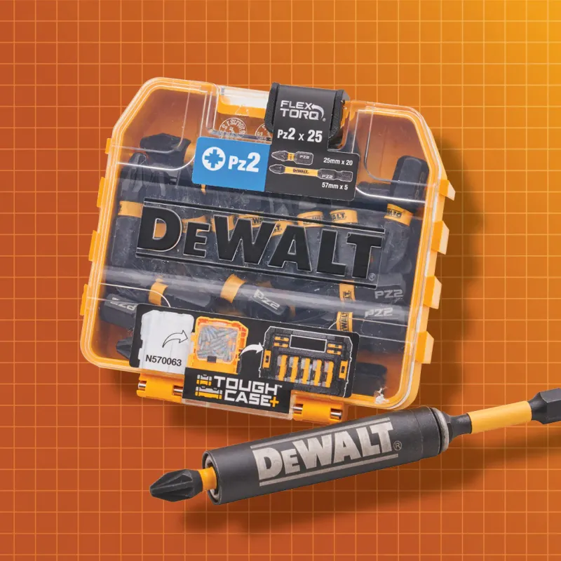 PZ2 SCREWDRIVER BIT PACK & BIT HOLDER