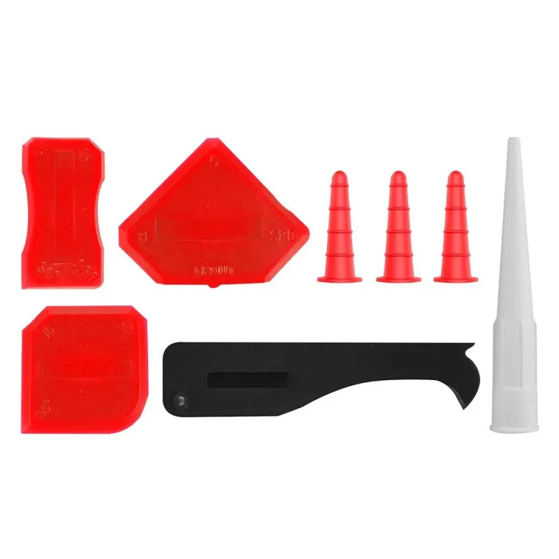 Dekton 8pc Multi-Functional Caulking Tool Kit | Robust Plastic Construction (Model XRPH06)