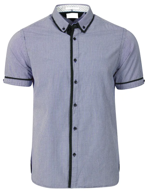 Derosa Gingham Shirt Midnight Azure - Tokyo Laundry
