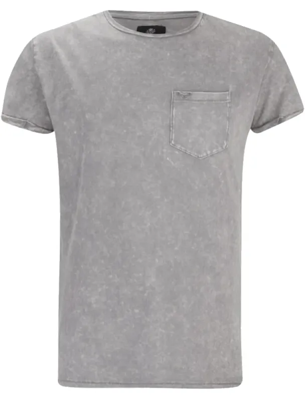 Eureka Burn Out Petite Sleeve T-Shirt Grey