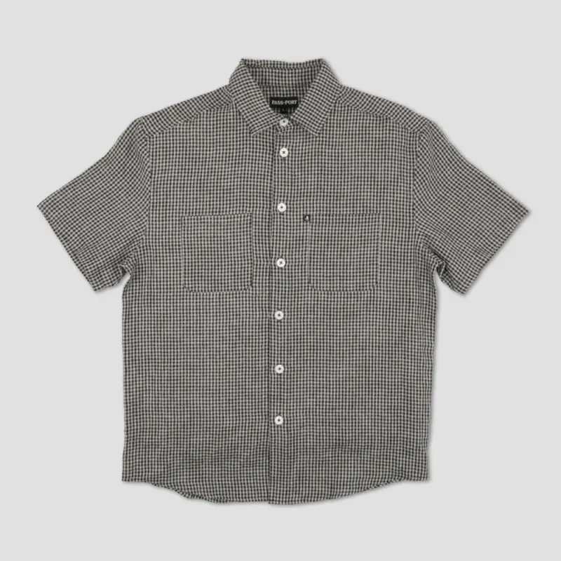 Passport Workers Check Shortsleeve Shirt Ebony