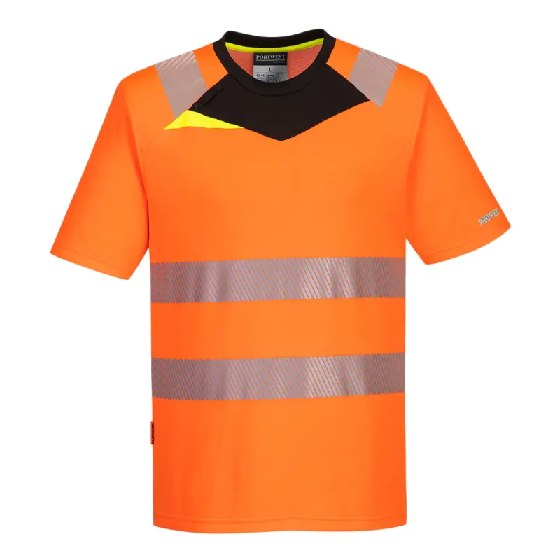Portwest DX413 Hi-Vis T-Shirt Orange/Black