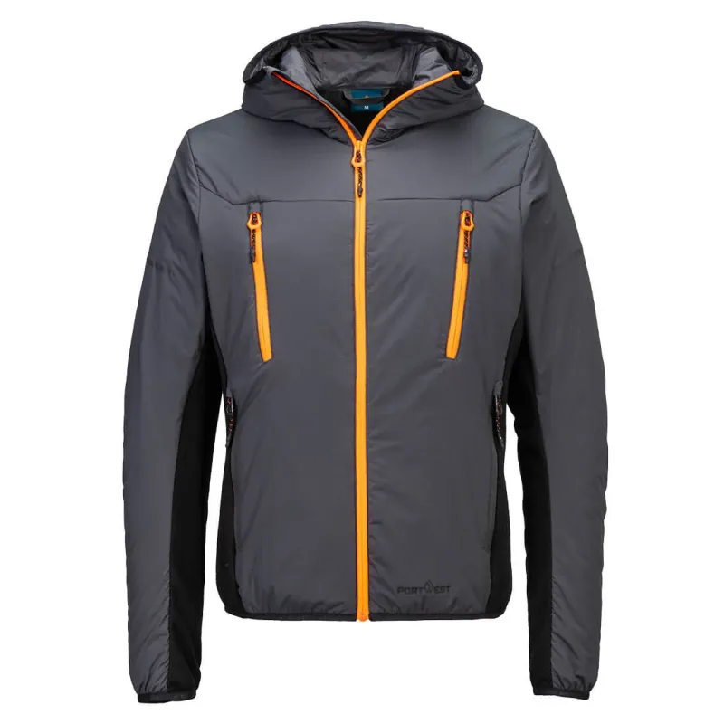 Portwest Metallic Grey EV4 Insulated Hybrid Jacket