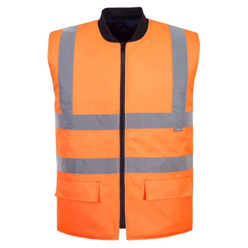 Portwest S469 Hi-Vis Two-sided Bodywarmer Orange