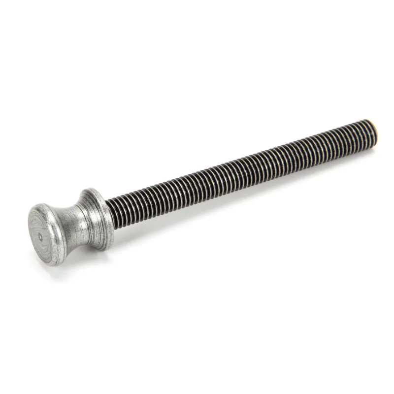 Pewter ended SS M10 110mm Threaded Bar | From Anvil