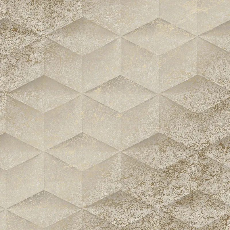 Sample Architectural Concrete Wallpaper Sand and Gold