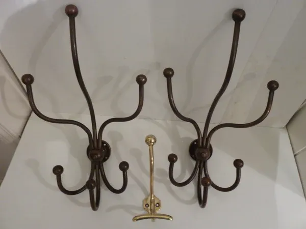 Big Antique Bistro Hat & Coat Hooks C.1920