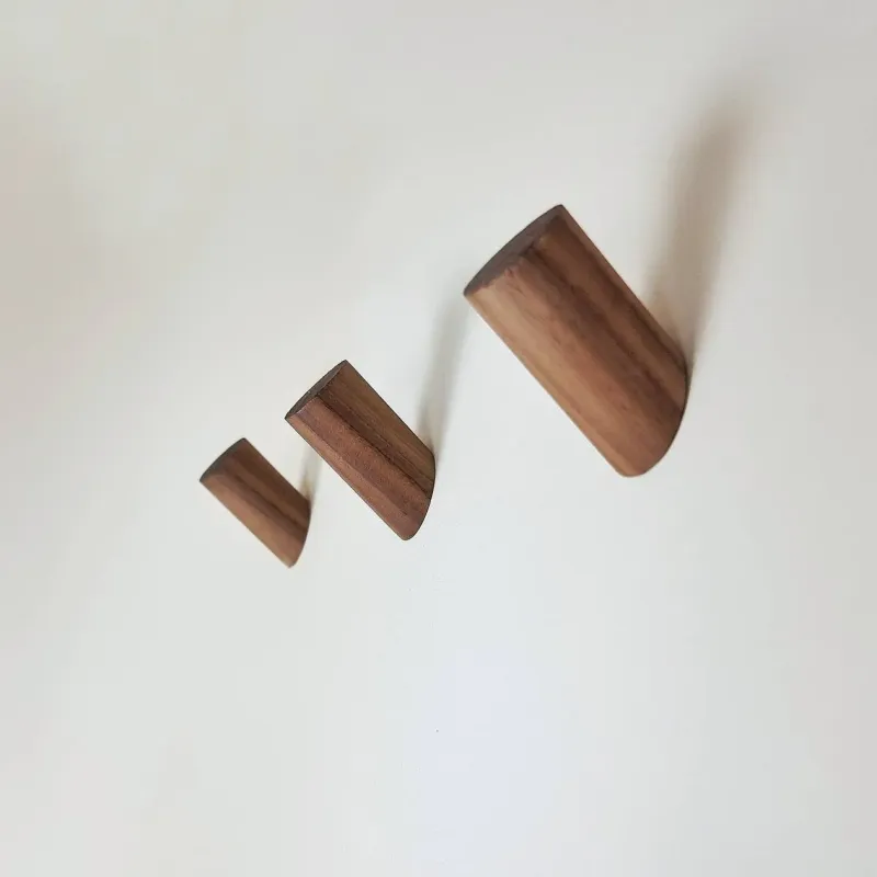 Walnut Wall Hook / Coat Hook / Towel Hook | Easy Installation