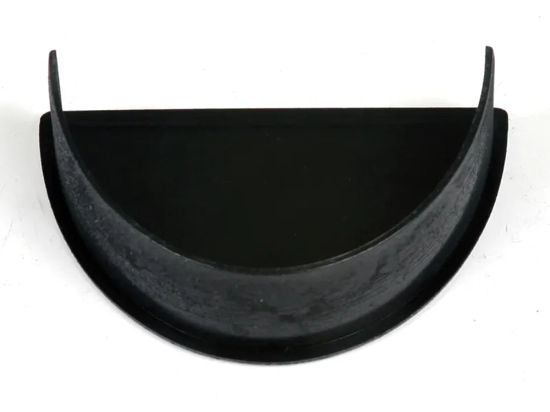 Cascade 115mm Deep Round C.I. Style Gutter Internal Stop End - Jet-black