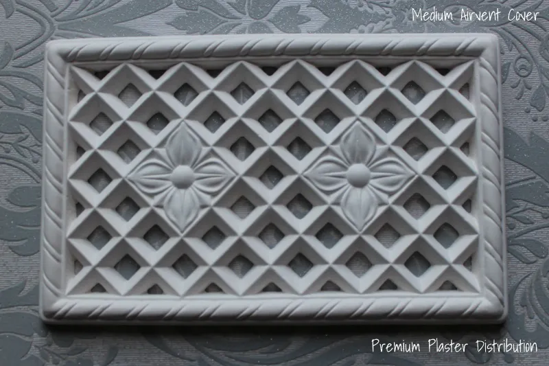 Plaster Med Air Vent Victorian Design, 350mm X 210mm ( insect mesh)