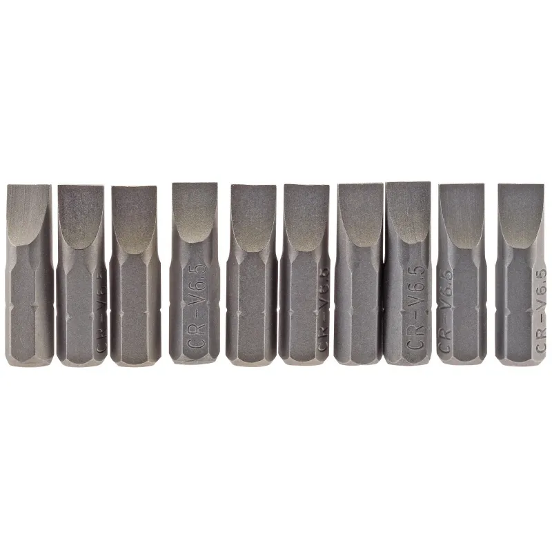 Draper 10pc 25mm 6.5MM P.Slot.S/D Bit - 64034