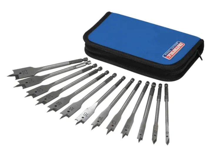 Faithfull Flat Bit Adjust, 13 Piece
