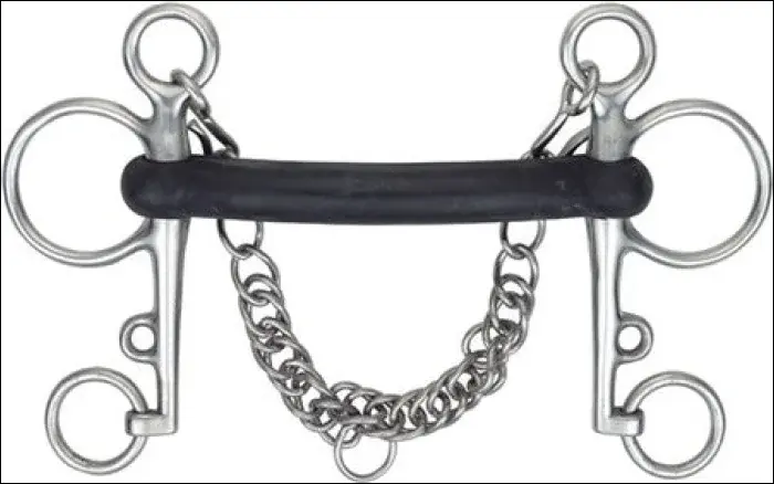 Hard Rubberized Pelham Bit