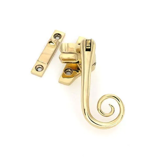 Polished Brass Night-Vent Locking Monkeytail Fastener metal Window)
