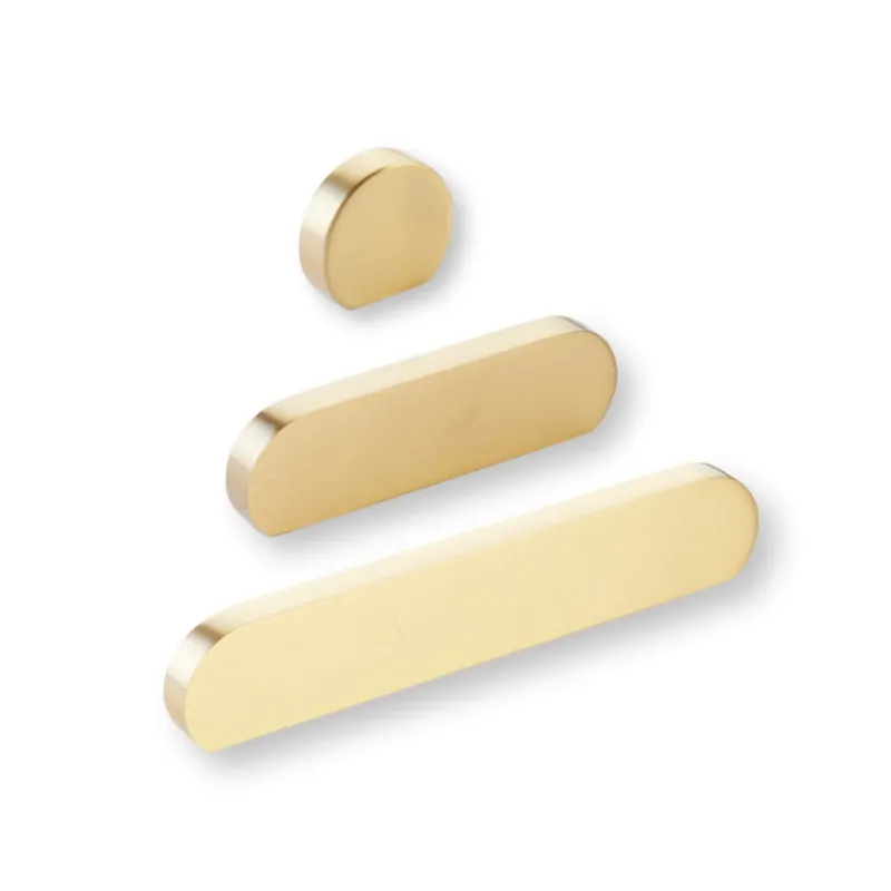 Vintage Warm alloy "Bit" Rounded Drawer Pulls and Cabinet Knobs