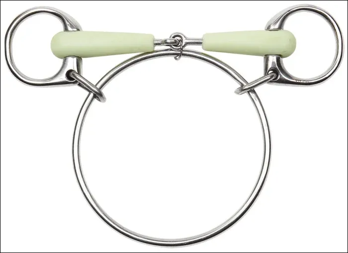 Zilco Alabaster Mouth Dexter Snaffle Bit - 5’ (12.5 cm)