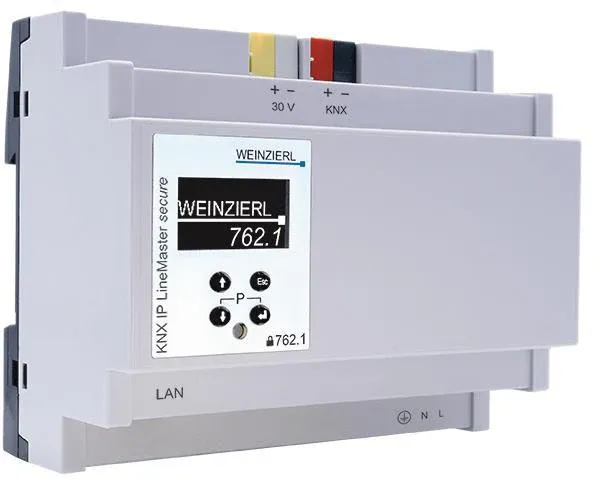Weinzierl 5465 KNX IP LineMaster 762.1 secur.Spannungsversorg.640mA m.IP Router