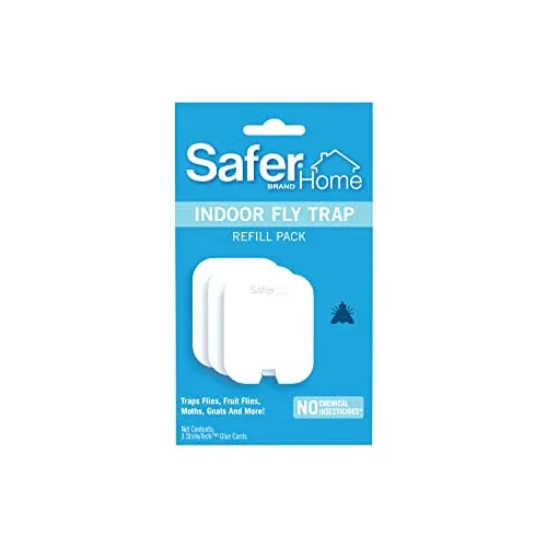 Safer Home SH503 Indoor Plug- Fly Trap Refill Pack Glue Cards SH502 – 3 - 1.2 Cubic Feet