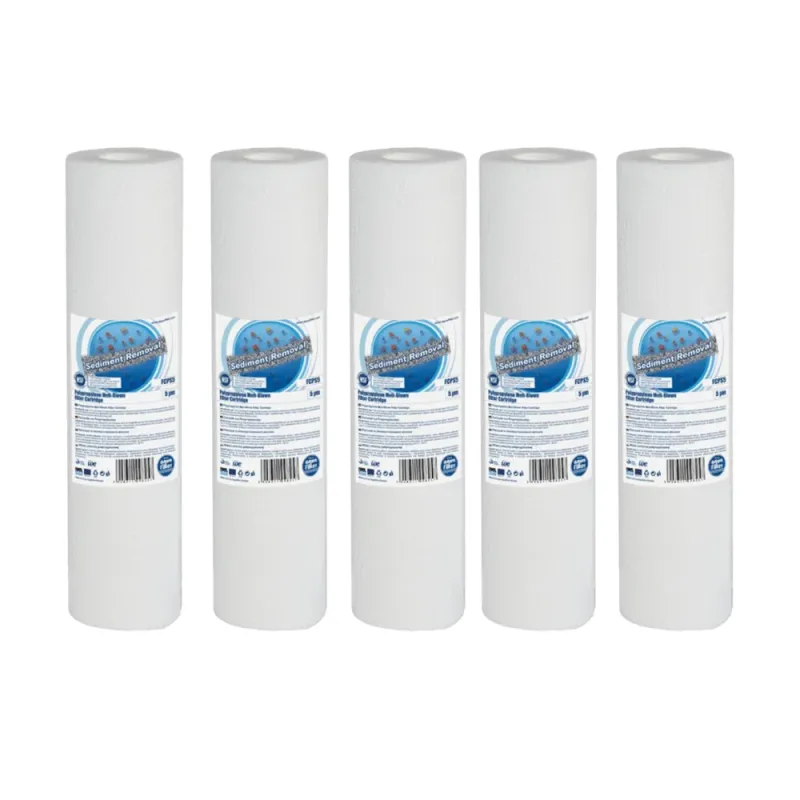 5pk Aquafilter FCPS Melt-blown PP Sediment filter cartridge