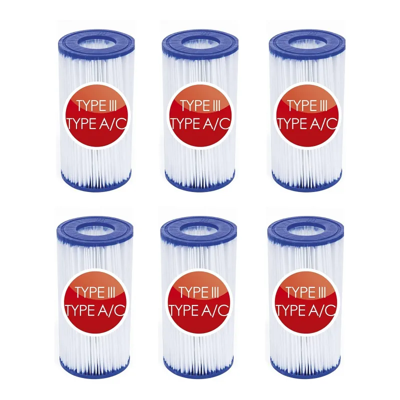 Bestway 58012 Cartuccia di Ricambio per Pompa Filtro Da 5.678 L/h Tipo III o Intex 29000 Mod. Offerta 6 Filtri