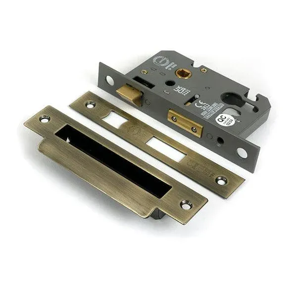 Aged Warm alloy 3" Euro Profile Sash Lock