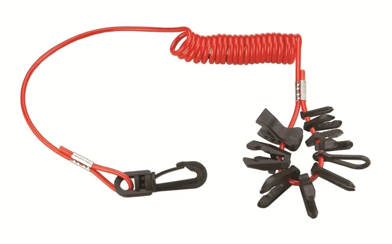ANSI Certified Waveline Kill Cord Lanyard 10 Keys