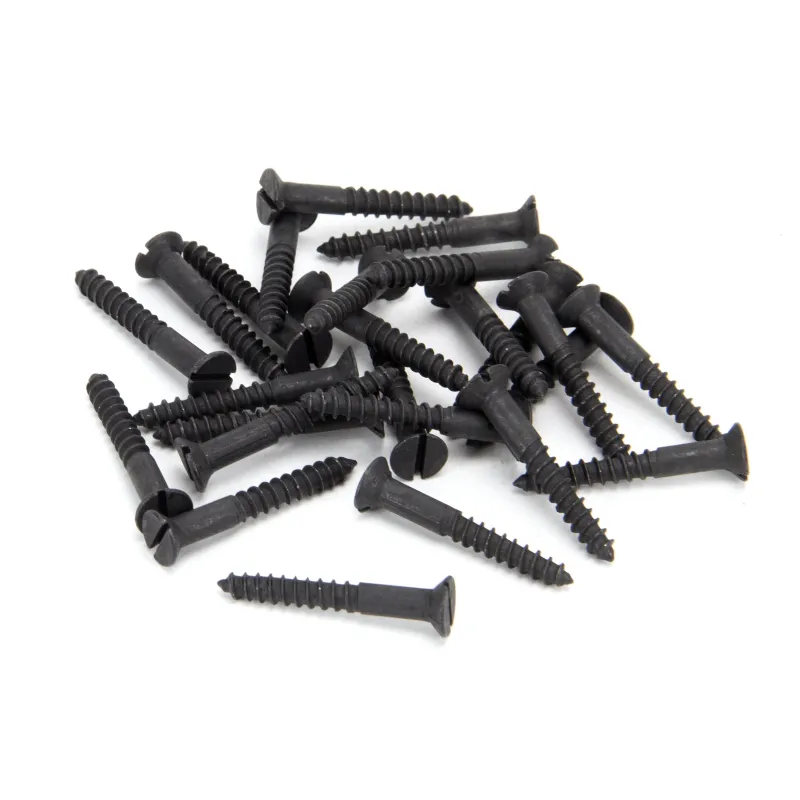 Charcoal 8x1¼" Countersunk Screws (25) | From Anvil