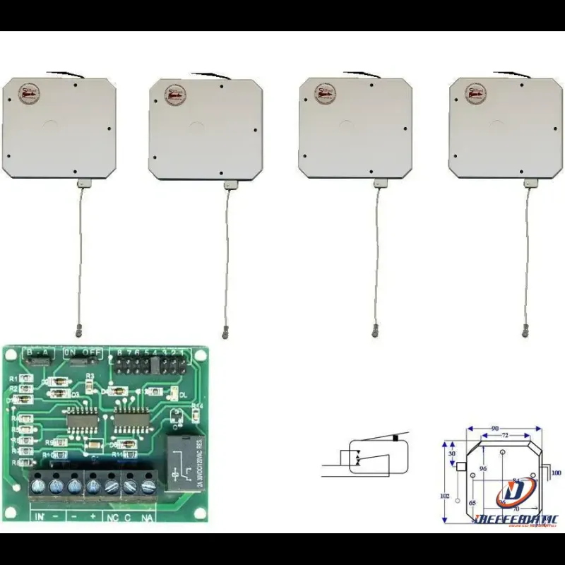 Contatti Cordino Per Serrande Contaimpulsi Securvera Ss-Sal3Ccscia Hi-Vis Yellow