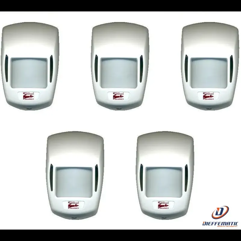 5 Doppia Tecnologia Grandangolo 15 Mt 12 V Securvera Sv-Dtmsmdt5Pc