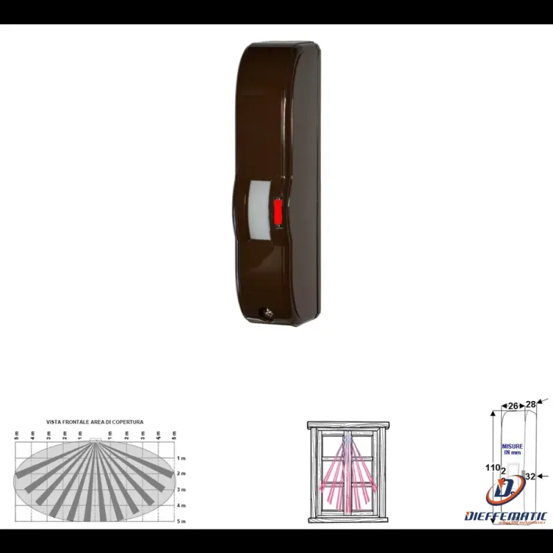 Doppia Tecnologia Tenda 5 Mt Rileva Movimento Intrusi Securvera Sv-Gfmdtsmitc Compatible Smart Home