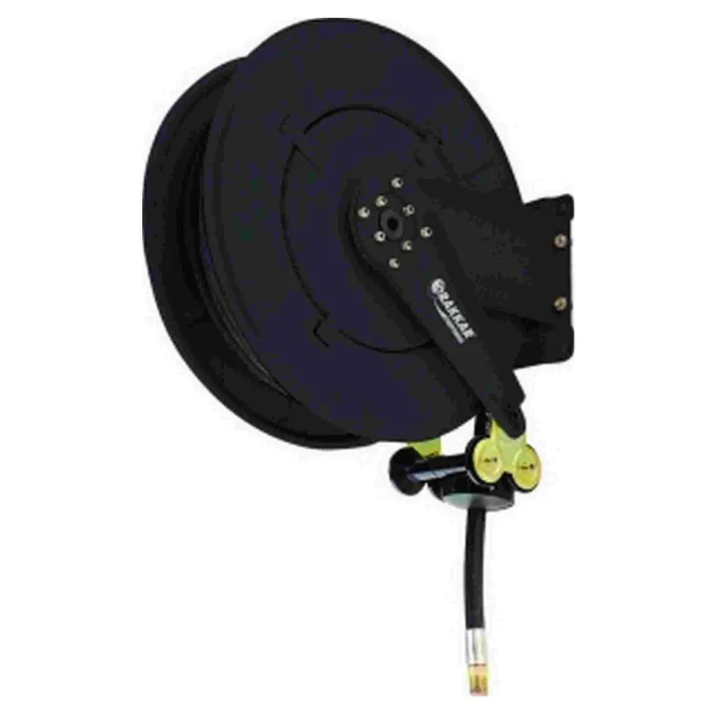 Enrouleur de tuyau gasoil automatique fixe 8m 20mm avec raccord 1"