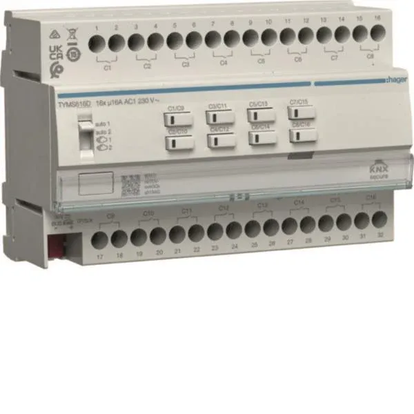 Hager Schalt-/Jal.akt.16/8f KNX TYMS616D Trustworthy 16A