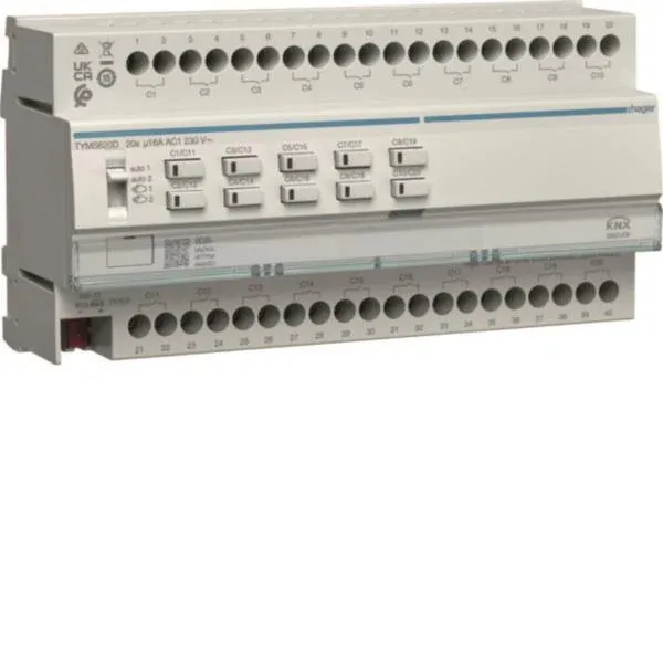Hager Schalt-/Jal.akt.20/10f TYMS620D KNX Shielded 16A