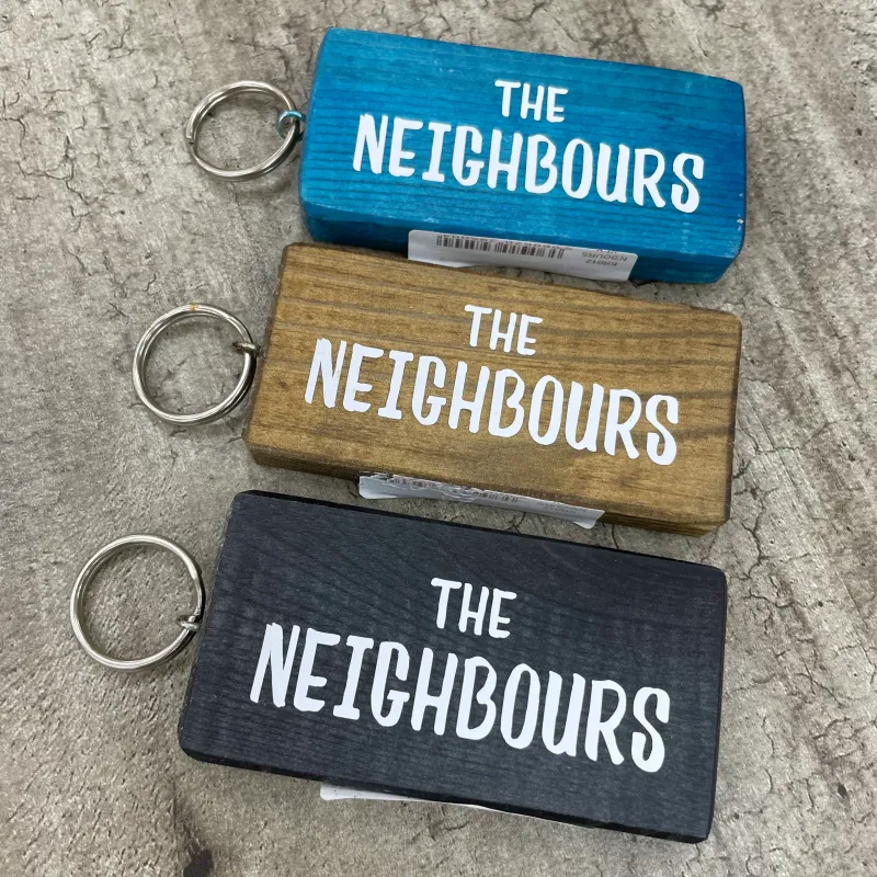 Hardwood Keyring - Neighbours Home Security
