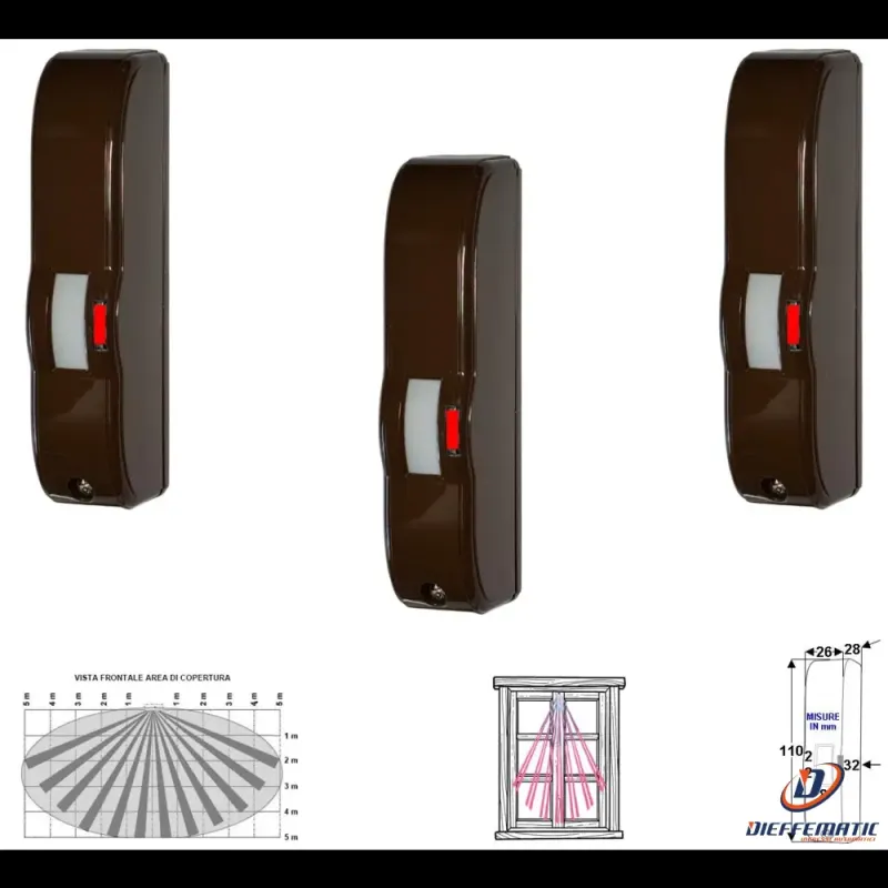 Impact-Resistant 3 Doppia Tecnologia Tenda 5 Mt Rileva Movimento Intrusi Securvera Sv-Gfmdtsm3Te