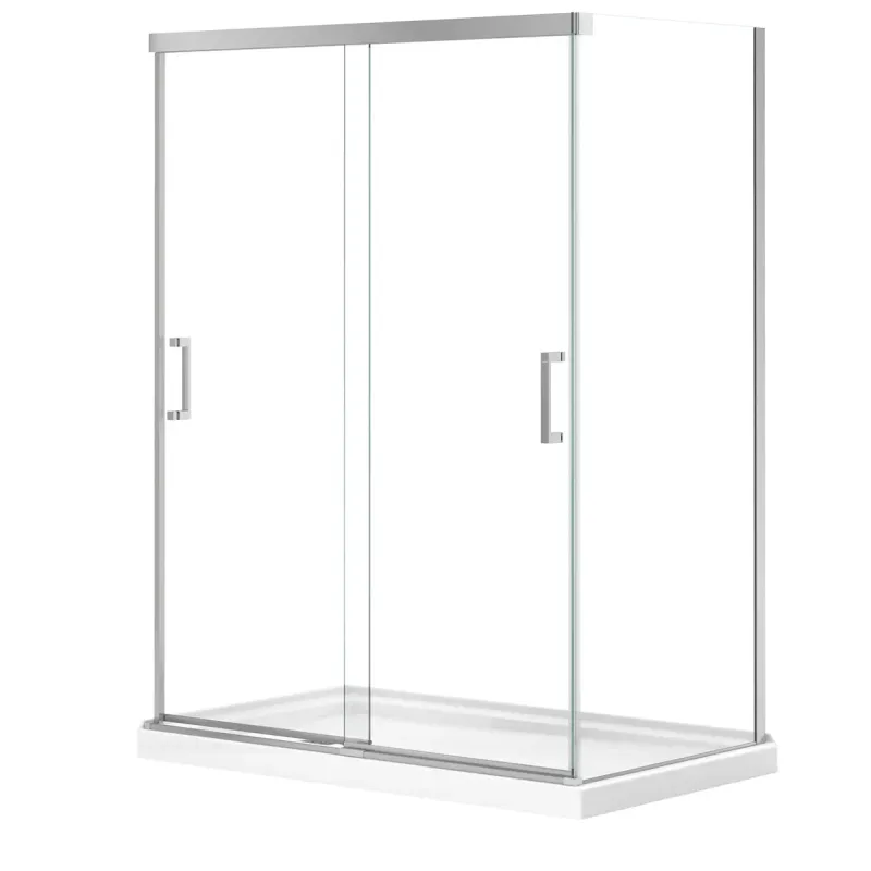 Incognito 76 Return Panel 36 . Base Clear glass Shiny metal
