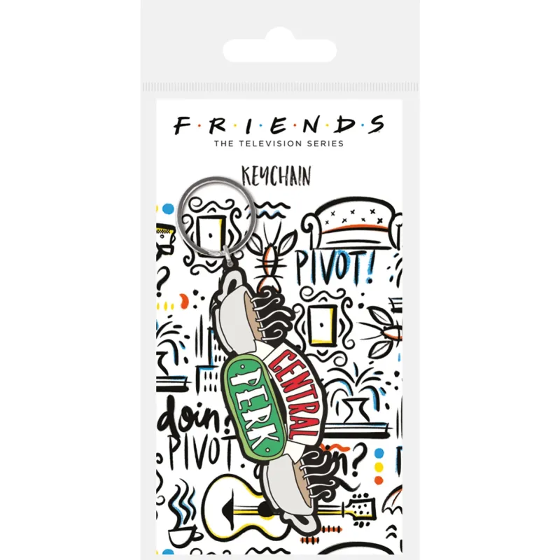 Industrial Strength Friends (Central Perk Sketch) Pvc Keychain