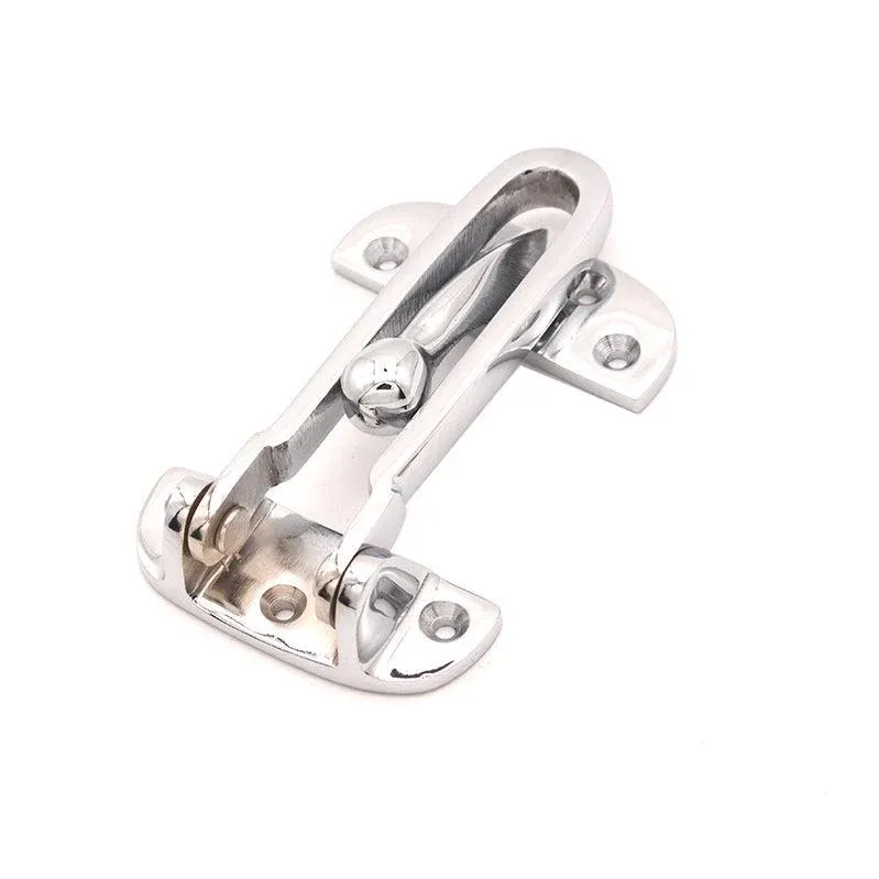 Keyless Entry Brass Door Guard 105mm Shiny Chrome